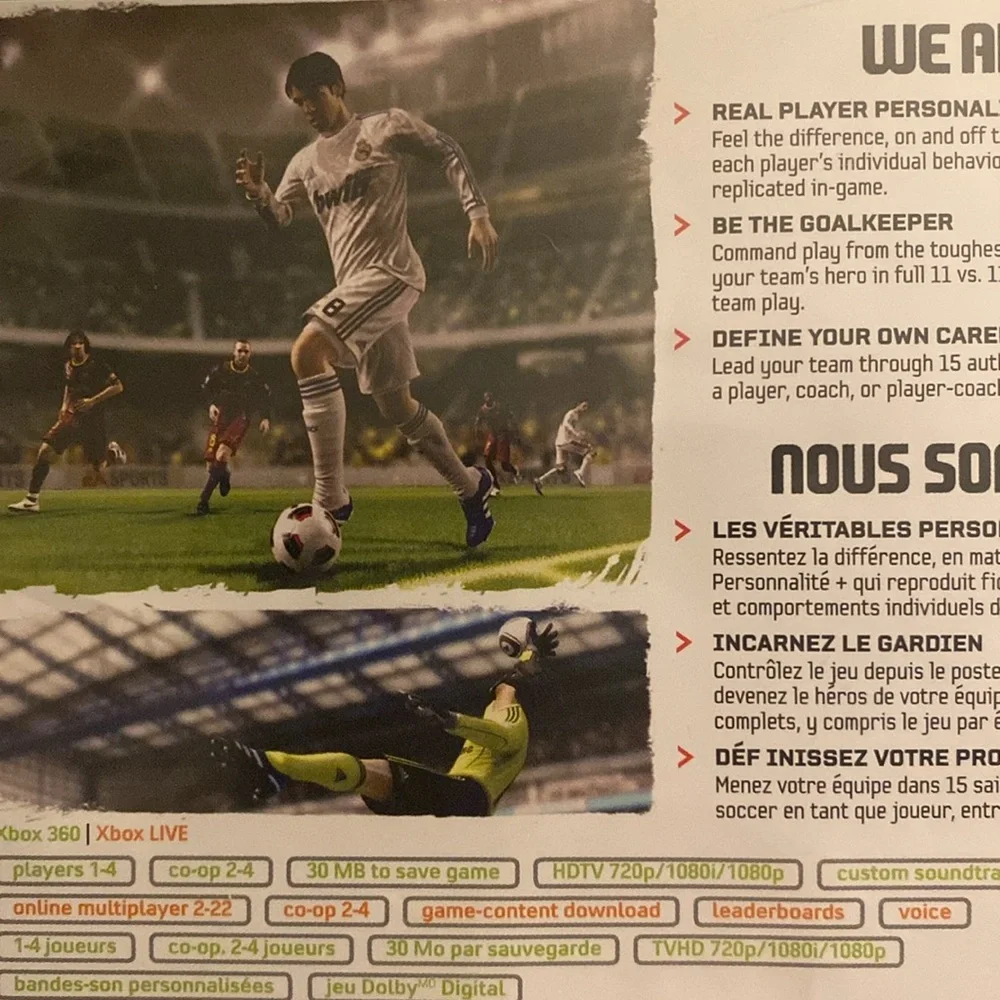 FIFA Soccer 11 - Xbox 360 EA Sports Video Game. EUC